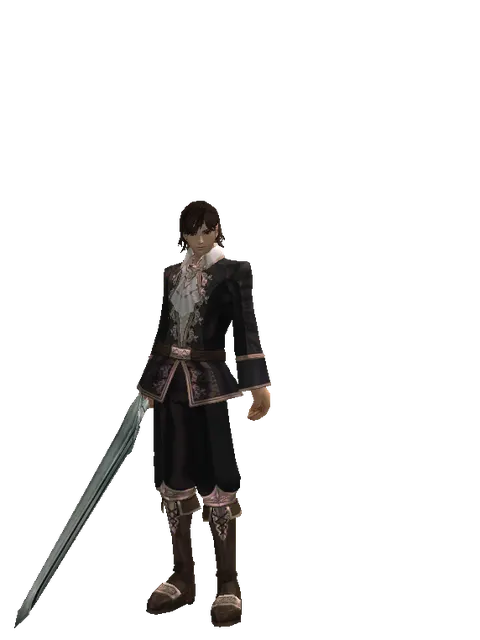 Titan Sword on a male Human mystic, front view