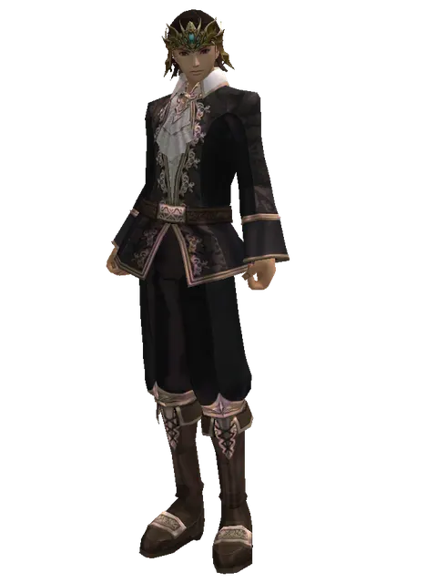 AE Karm on a male Human mystic, front view
