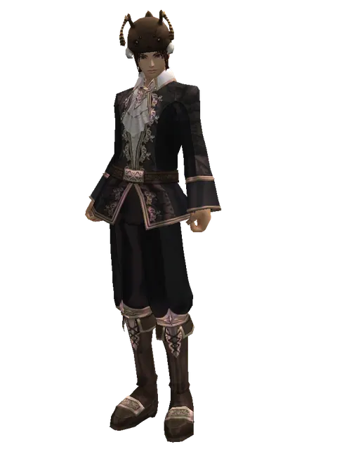 Ant Hat on a male Human mystic, front view