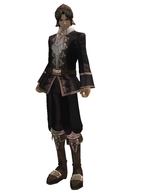 Artisan's Goggles on a male Human mystic, front view