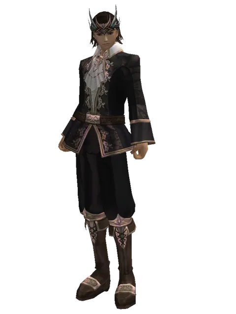 AU Karm on a male Human mystic, front view