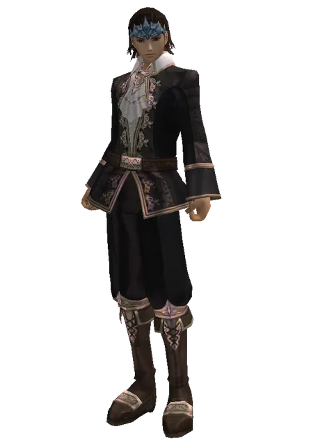 Circlet of Ice Fairy Sirra on a male Human mystic, front view