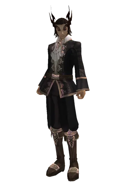 Demon Circlet on a male Human mystic, front view