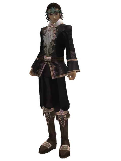 Element Circlet5 (?) on a male Human mystic, front view