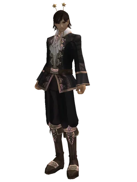 Fairy Antennae on a male Human mystic, front view