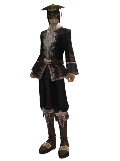 Graduation Hat on a male Human mystic, front view