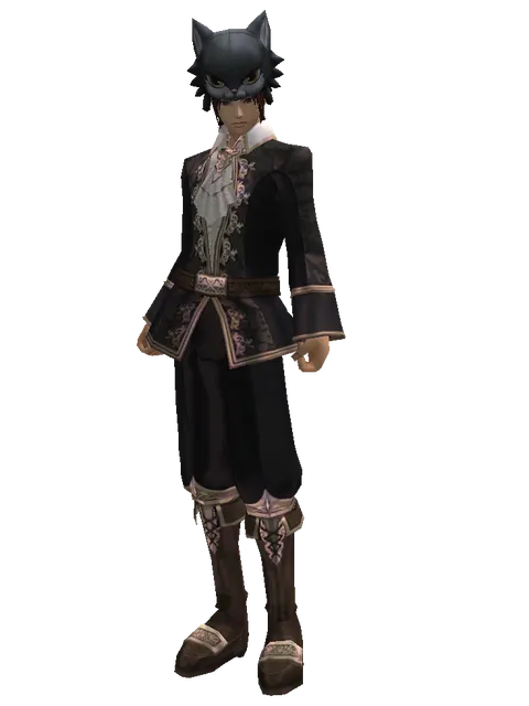 Kai the Cat Hat on a male Human mystic, front view