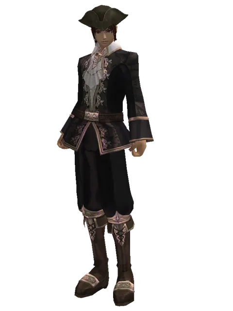 Leather Cap on a male Human mystic, front view