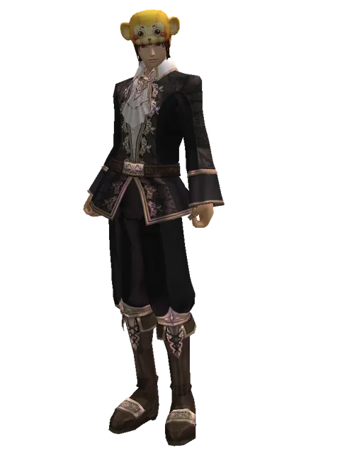 Monkey Hat on a male Human mystic, front view
