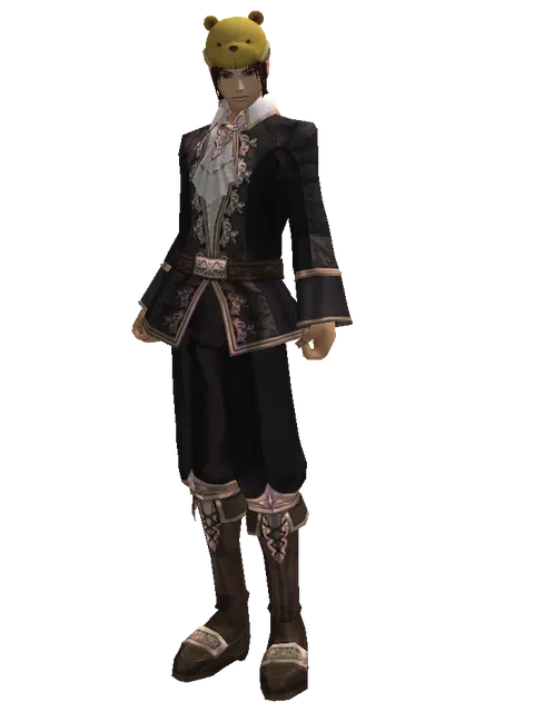 Teddy Bear Hat on a male Human mystic, front view