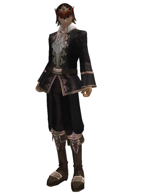 Dion Circlet of the Marksman (?) on a male Human mystic, front view