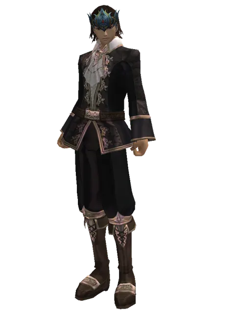 Innadril Circlet of the Marksman (?) on a male Human mystic, front view