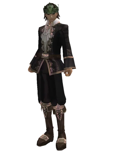 Rune Circlet of the Sage (?) on a male Human mystic, front view