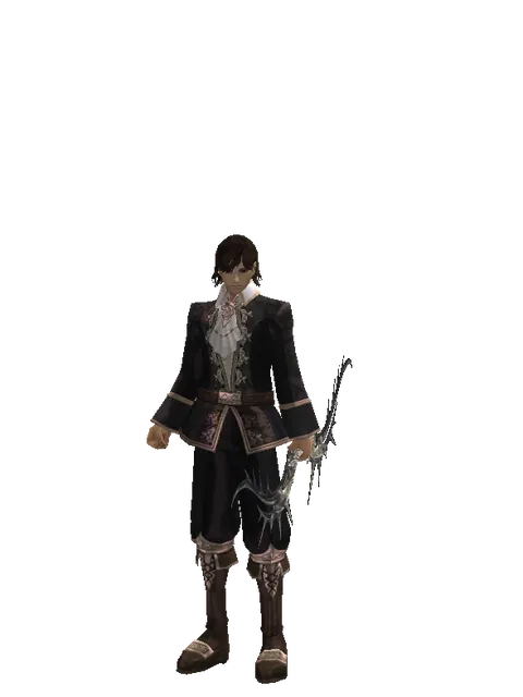 Carnage Bow on a male Human mystic, front view