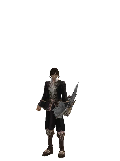 Dynasty Bow on a male Human mystic, front view