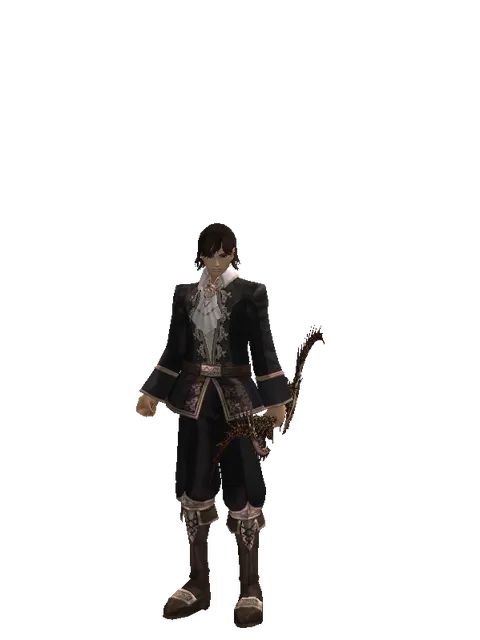 Eminence Bow on a male Human mystic, front view