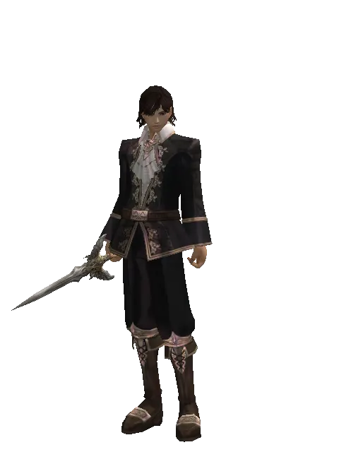 Angel Slayer on a male Human mystic, front view