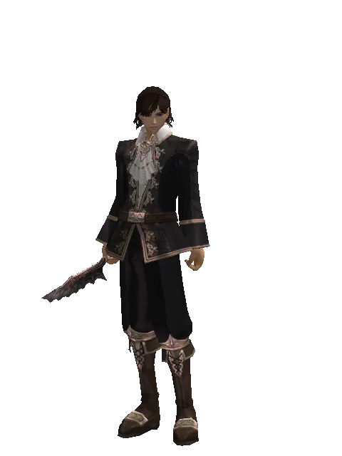 Bloody Orchid on a male Human mystic, front view