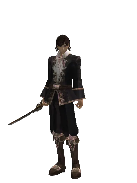 Cursed Dagger on a male Human mystic, front view