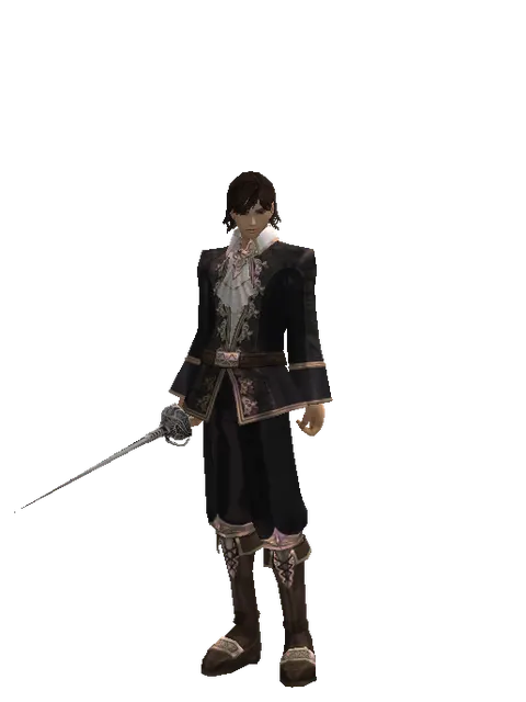 Cursed Maingauche on a male Human mystic, front view