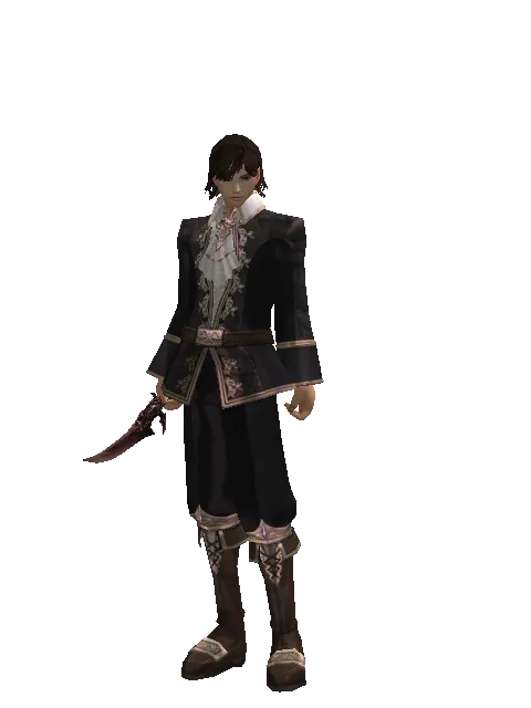 Dagger of Adept on a male Human mystic, front view