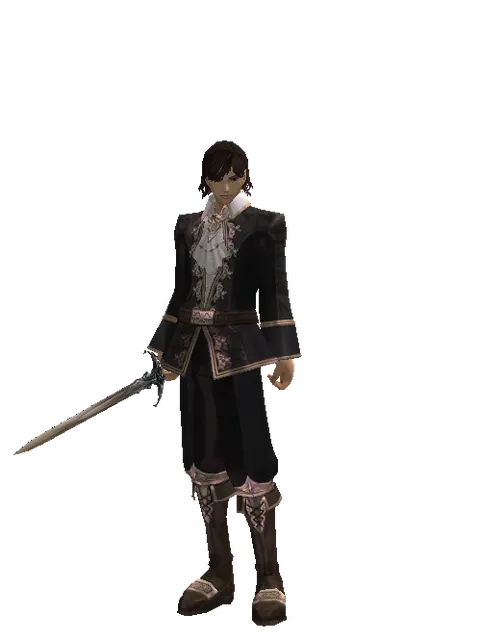 Grace Dagger on a male Human mystic, front view