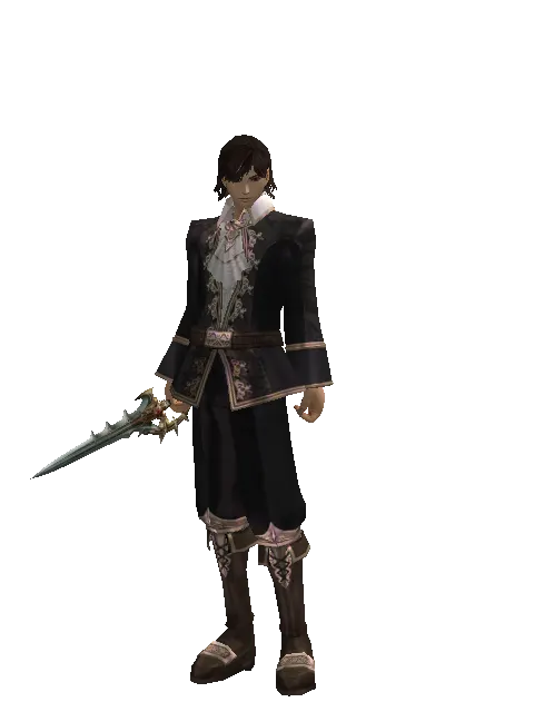 Icarus Disperser on a male Human mystic, front view