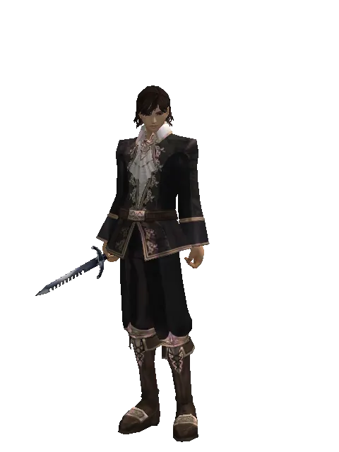 Sword Breaker on a male Human mystic, front view