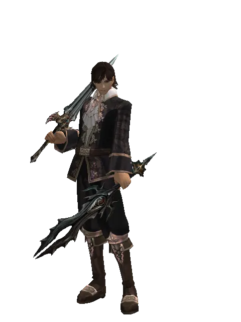 Dynasty Knife*Soul Seperator on a male Human mystic, front view