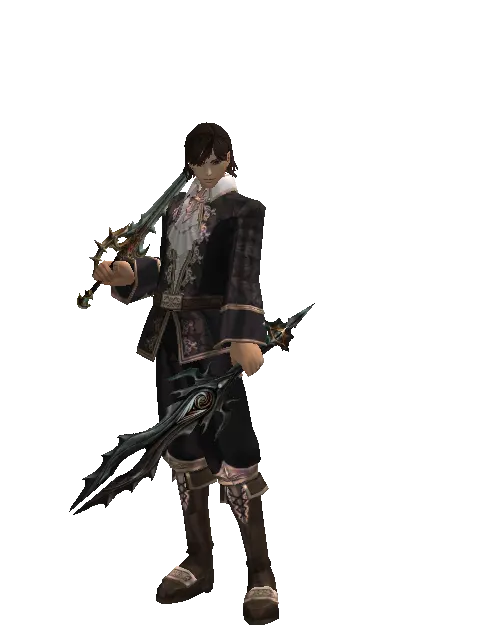 Icarus Stinger*Soul Seperator on a male Human mystic, front view