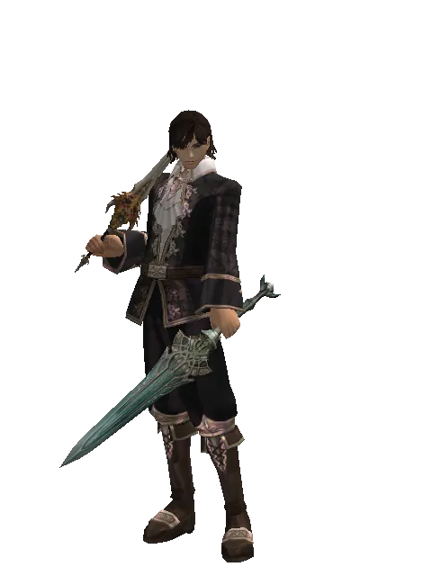 Vesper Dagger*Naga Storm on a male Human mystic, front view
