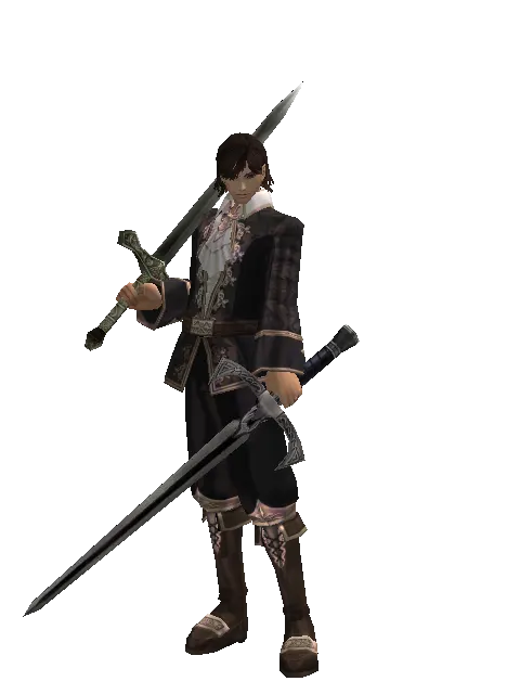 Artisan's Sword*Sword of Revolution on a male Human mystic, front view