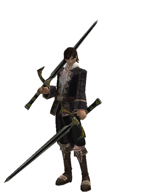 Knight's Sword*Knight's Sword on a male Human mystic, front view