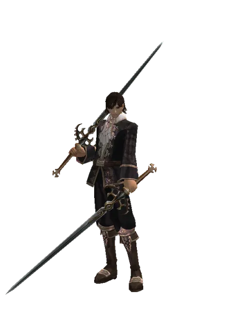 Raid Sword*Raid Sword on a male Human mystic, front view