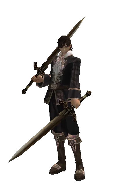 Spinebone Sword*Spinebone Sword on a male Human mystic, front view