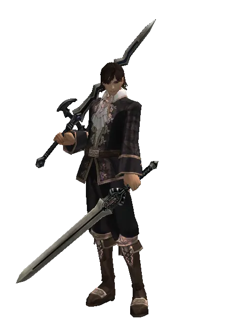 Stormbringer*Spirit Sword on a male Human mystic, front view