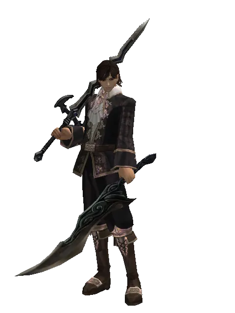 Stormbringer*Sword of Limit on a male Human mystic, front view