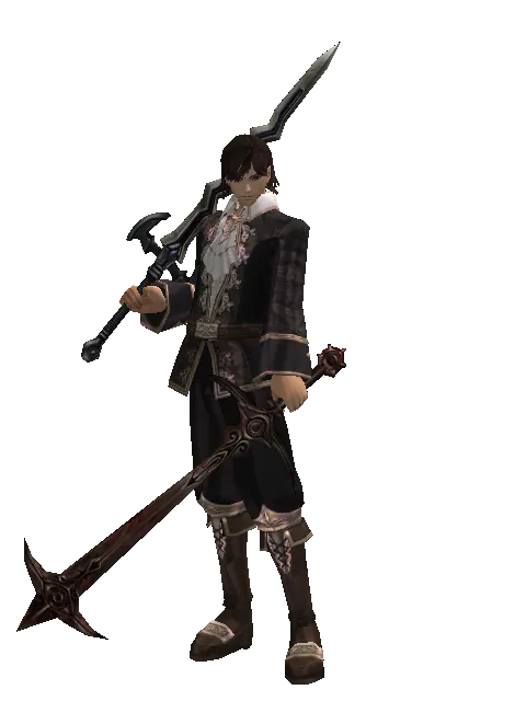 Stormbringer*Sword of Nightmare on a male Human mystic, front view