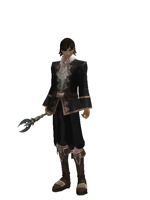 Divine Tome on a male Human mystic, front view
