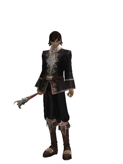 Tome of Blood on a male Human mystic, front view