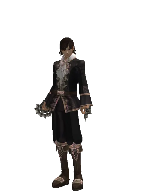 Bellion Cestus on a male Human mystic, front view