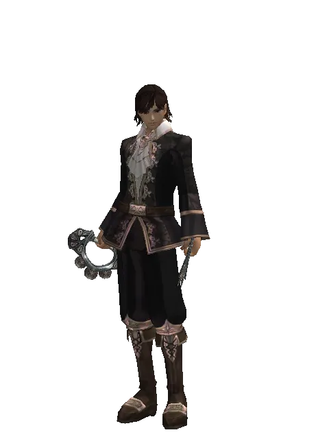 Chrono Unitus on a male Human mystic, front view
