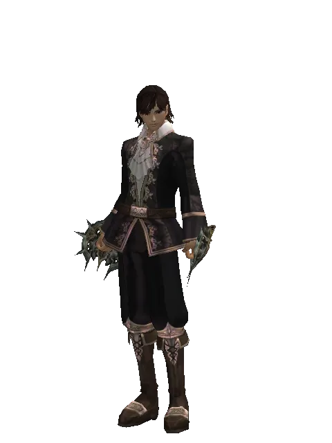 Icarus Hand on a male Human mystic, front view