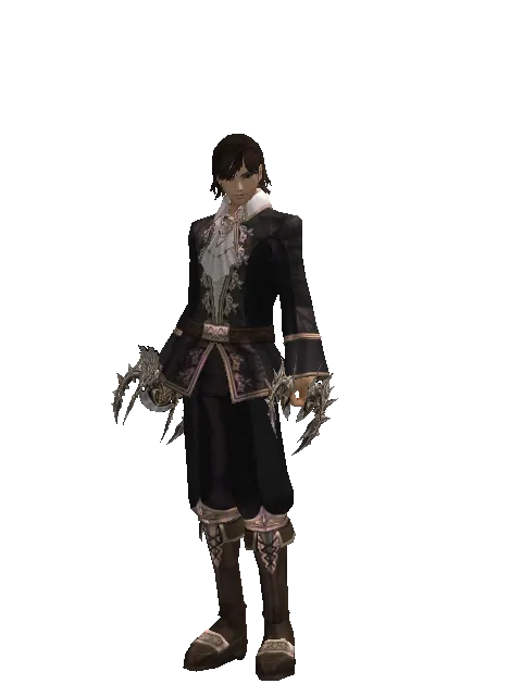 Infinity Fang on a male Human mystic, front view