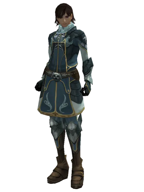 Clan Oath Set - Heavy on a male Human mystic, front view