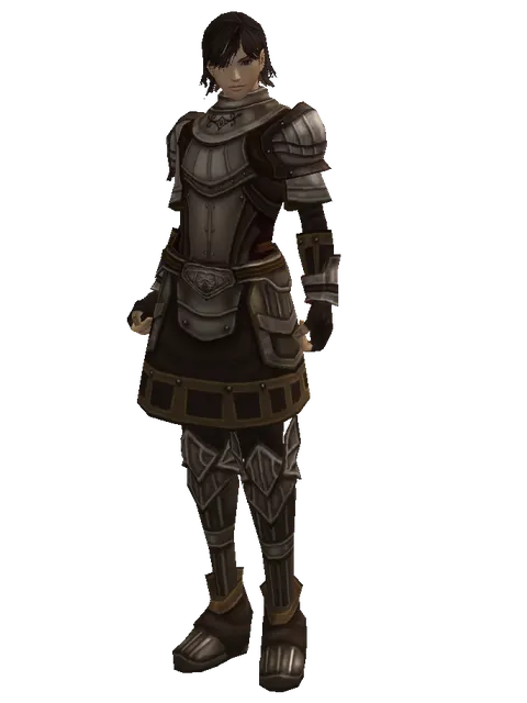 Dwarven Chain (heavy armor) on a male Human mystic, front view