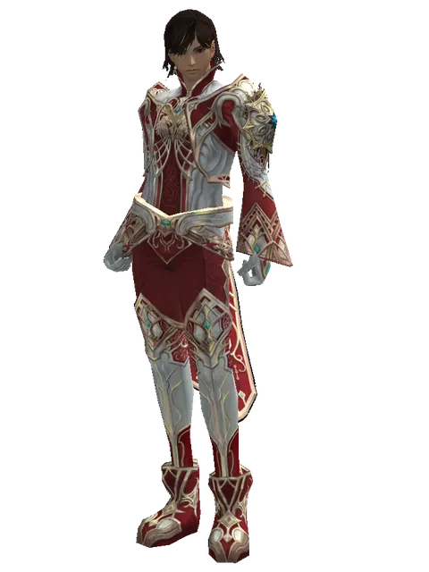Dynasty Platinum [Force Master] (heavy armor) on a male Human mystic, front view