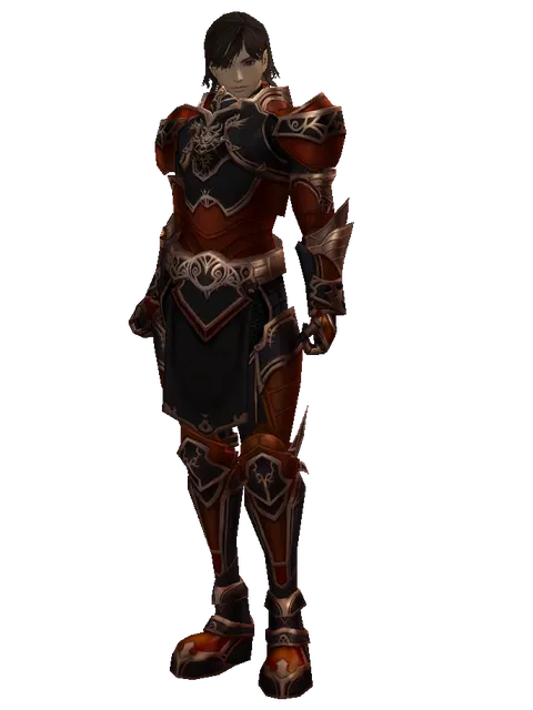 Set of Nightmare on a male Human mystic, front view