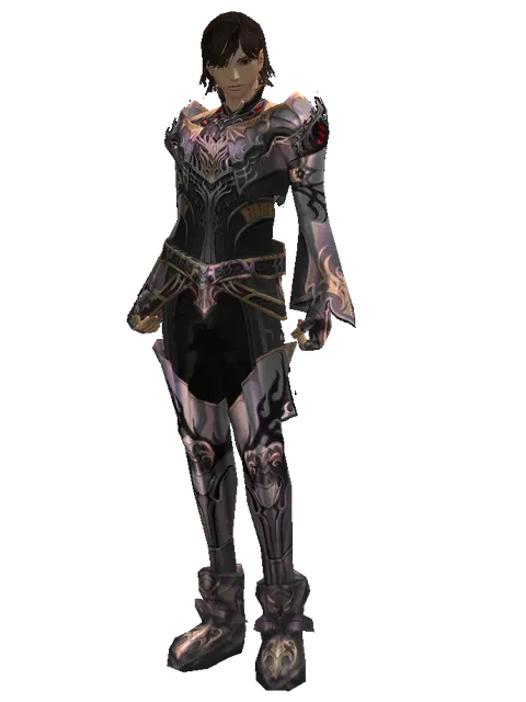 Apella Set on a male Human mystic, front view