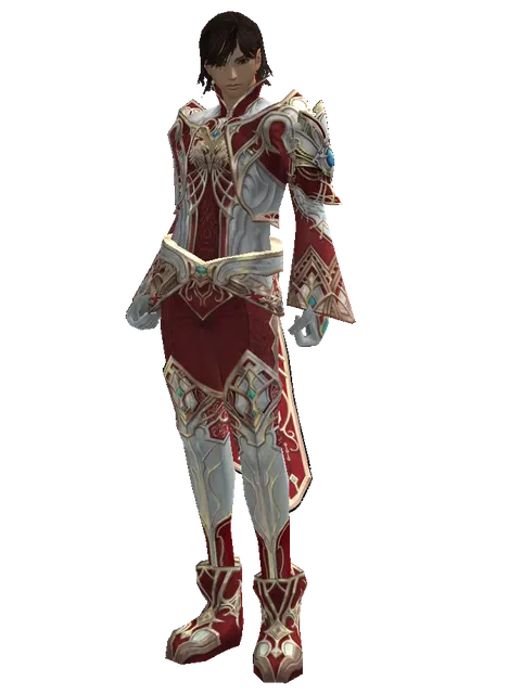 Dynasty Jeweled [Weapon Master] (light armor) on a male Human mystic, front view